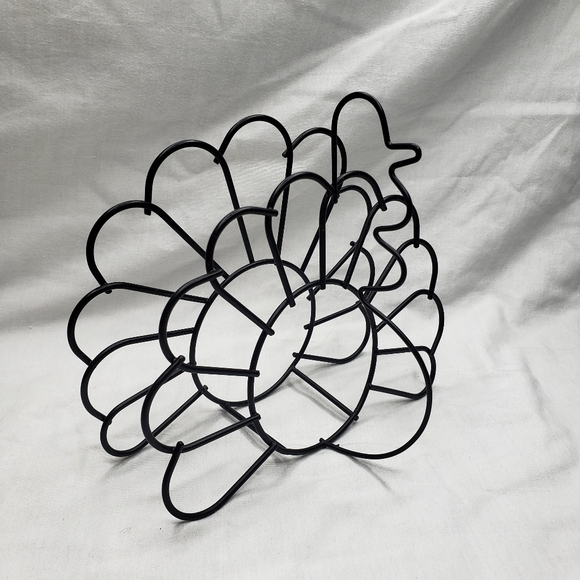 Thanksgiving Metal Turkey Napkin Holder and Tealight Candle Holder - Picture 4 of 6